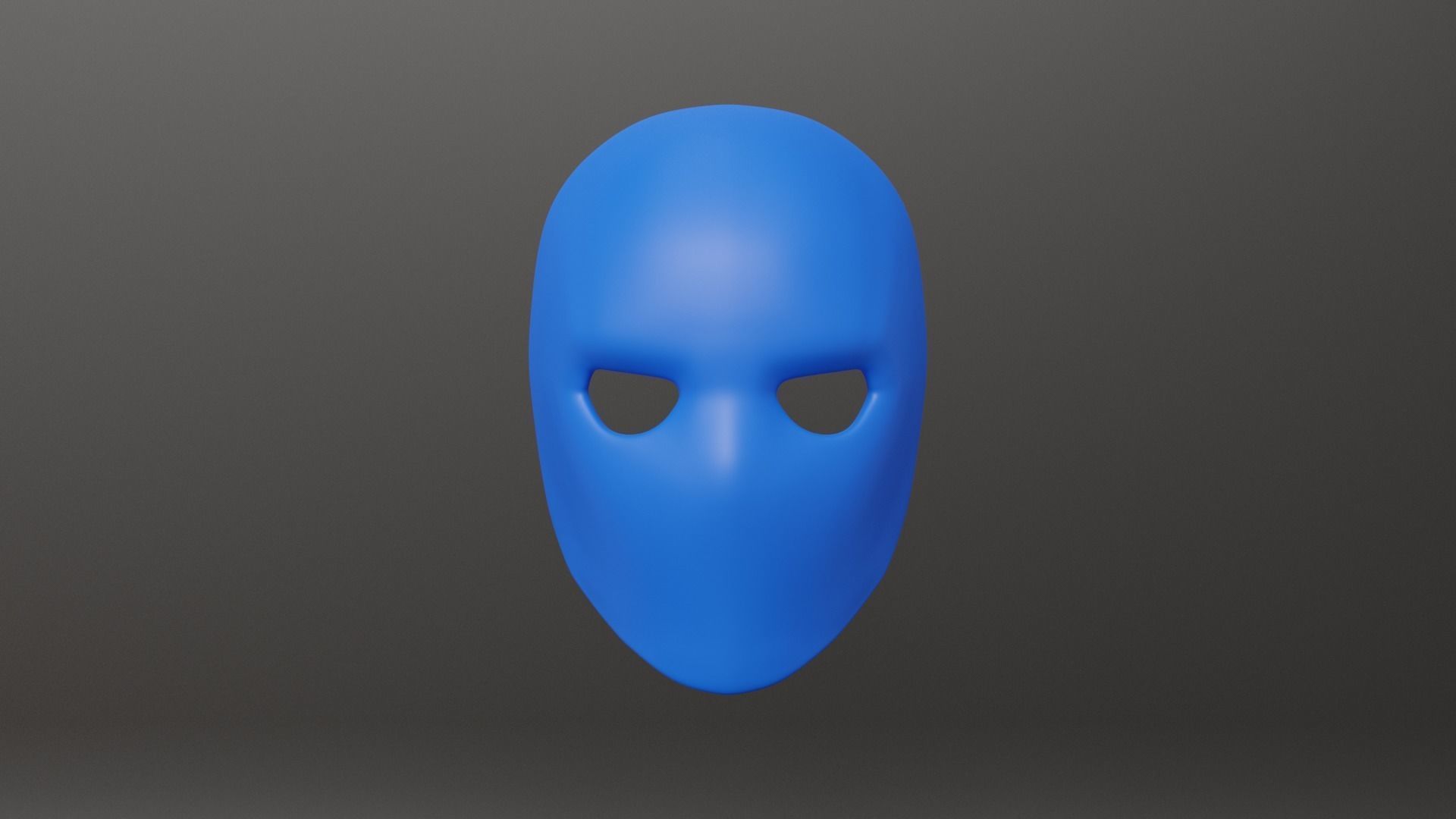 Full metal mask set for male and female Low-poly 3D model_19
