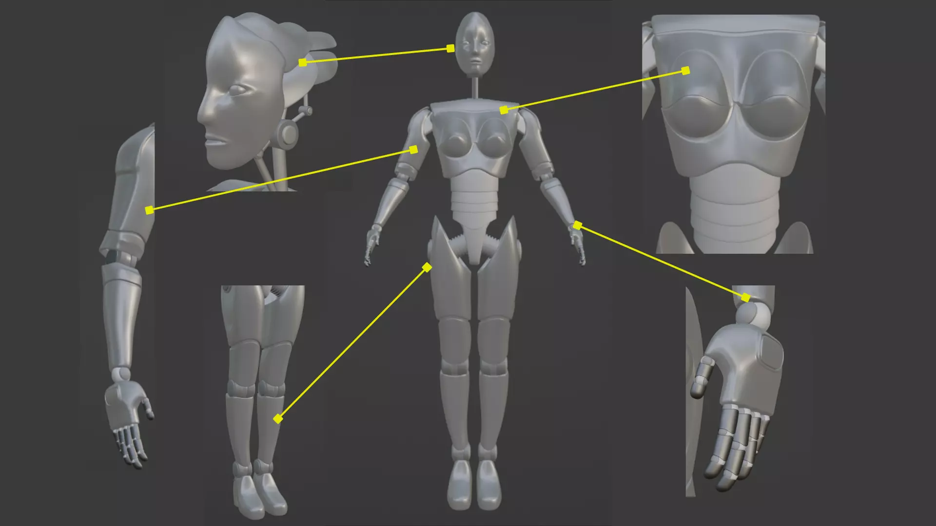 Alex Robot 3D model_0