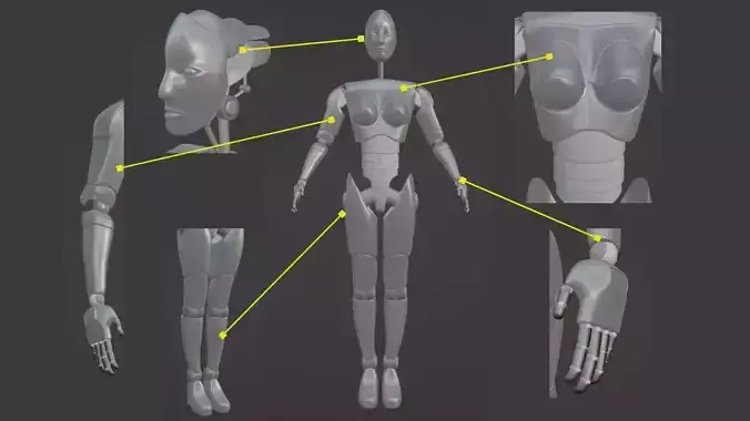 Alex Robot 3D model