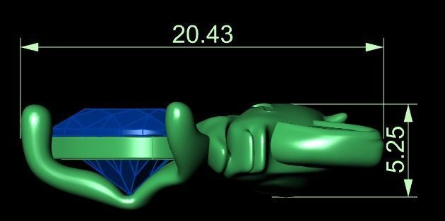 fox half set 3D print model_20