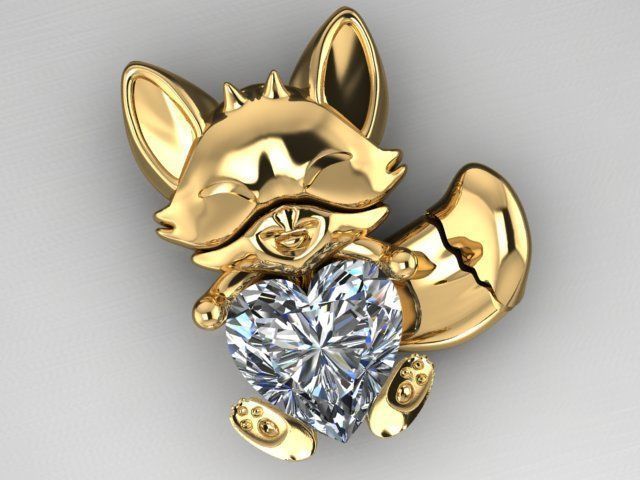 fox half set 3D print model_1