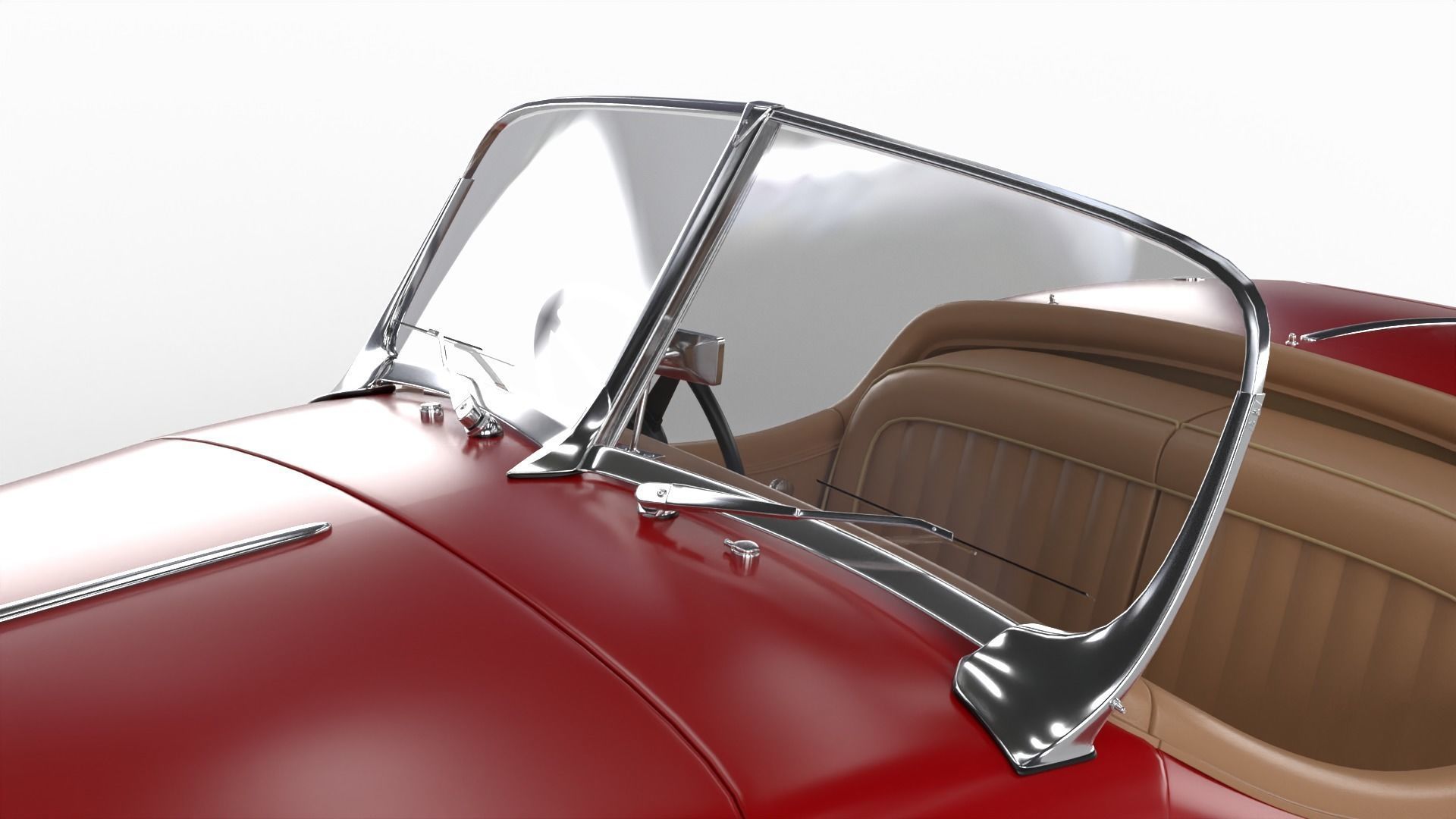 Jaguar XK140 1954 3d model 3D model_17