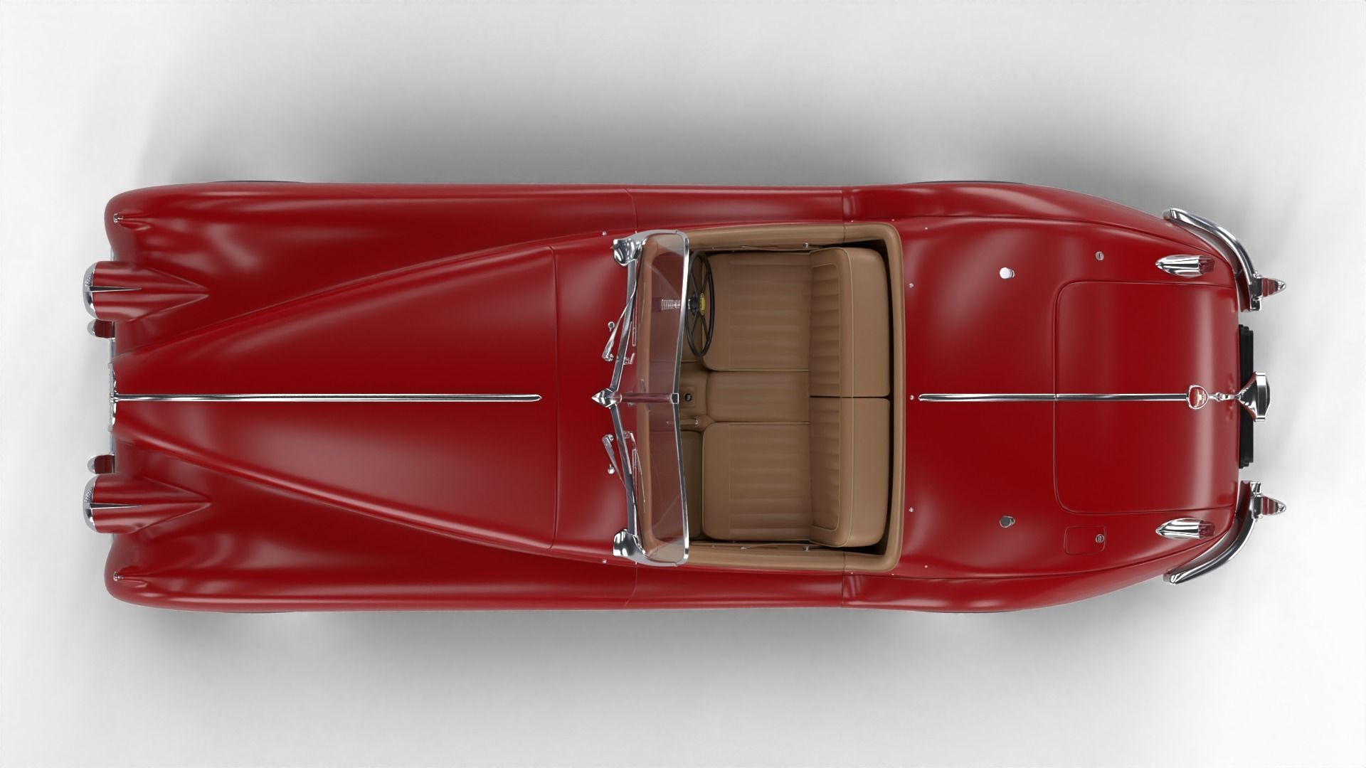 Jaguar XK140 1954 3d model 3D model_18