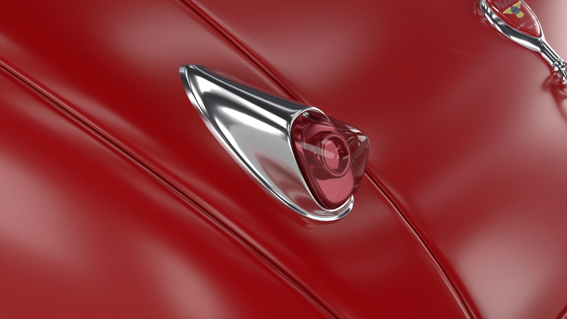 Jaguar XK140 1954 3d model 3D model_10