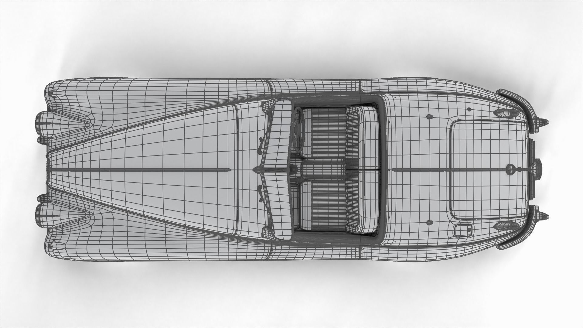 Jaguar XK140 1954 3d model 3D model_43