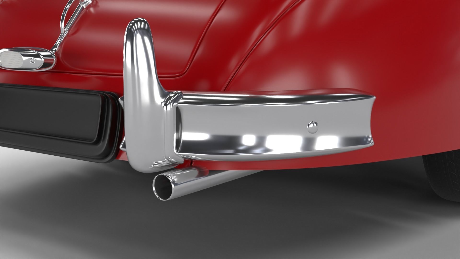 Jaguar XK140 1954 3d model 3D model_16