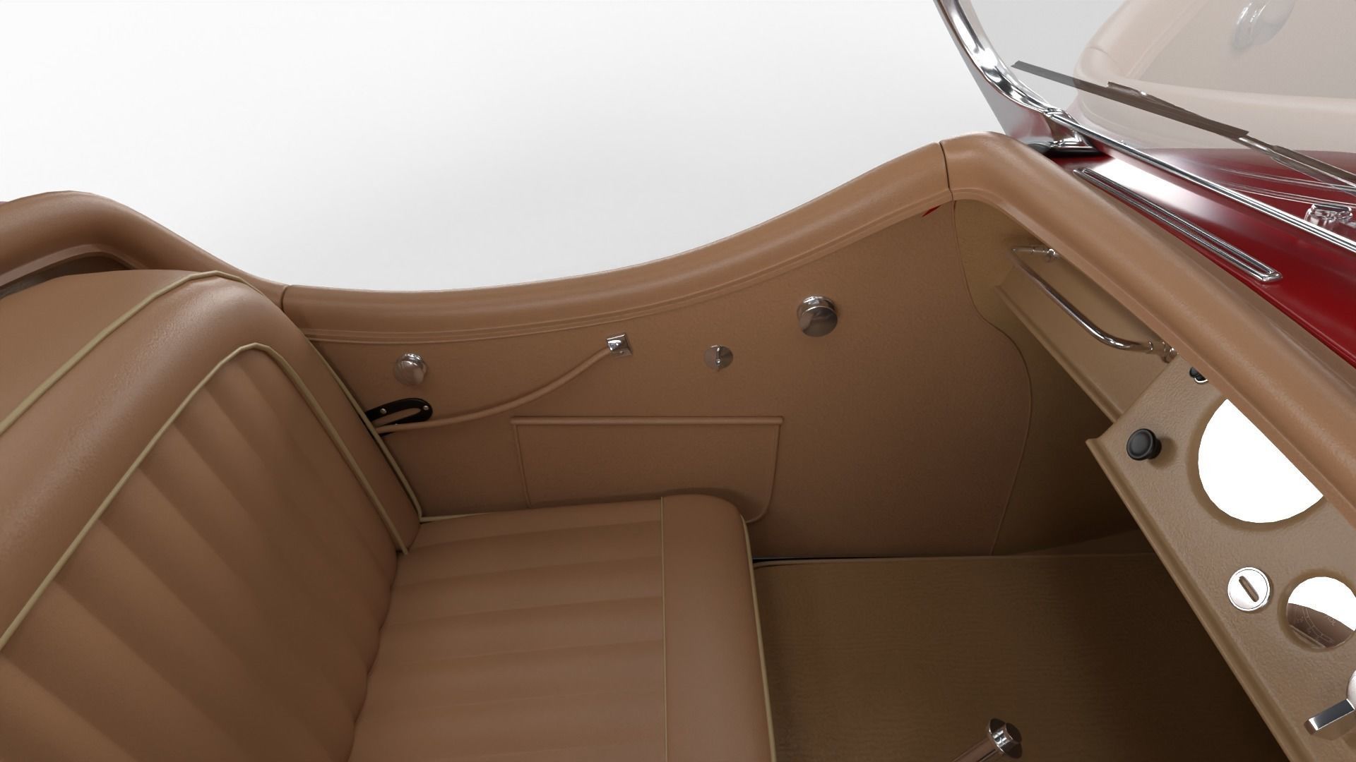 Jaguar XK140 1954 3d model 3D model_25