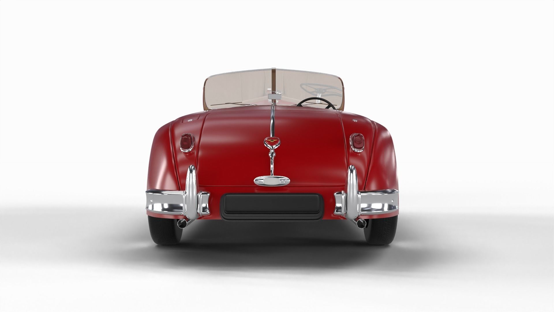 Jaguar XK140 1954 3d model 3D model_19