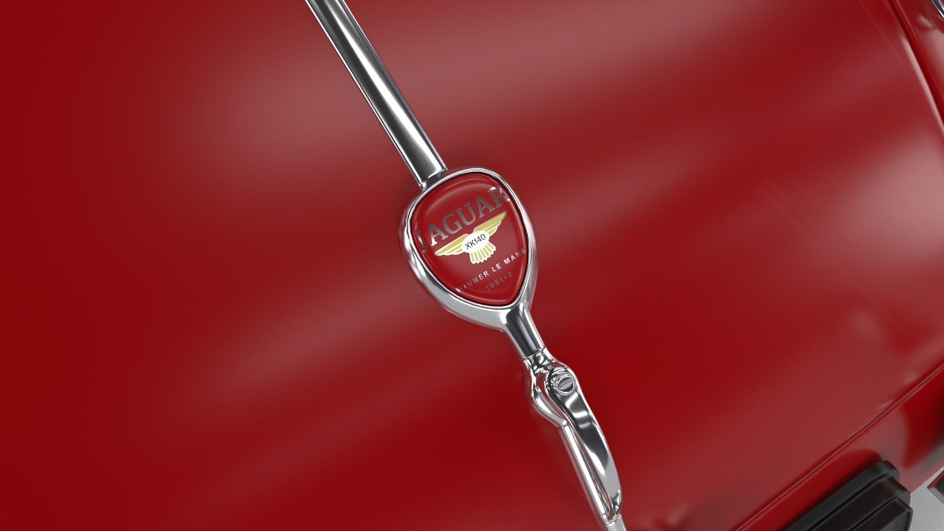 Jaguar XK140 1954 3d model 3D model_9