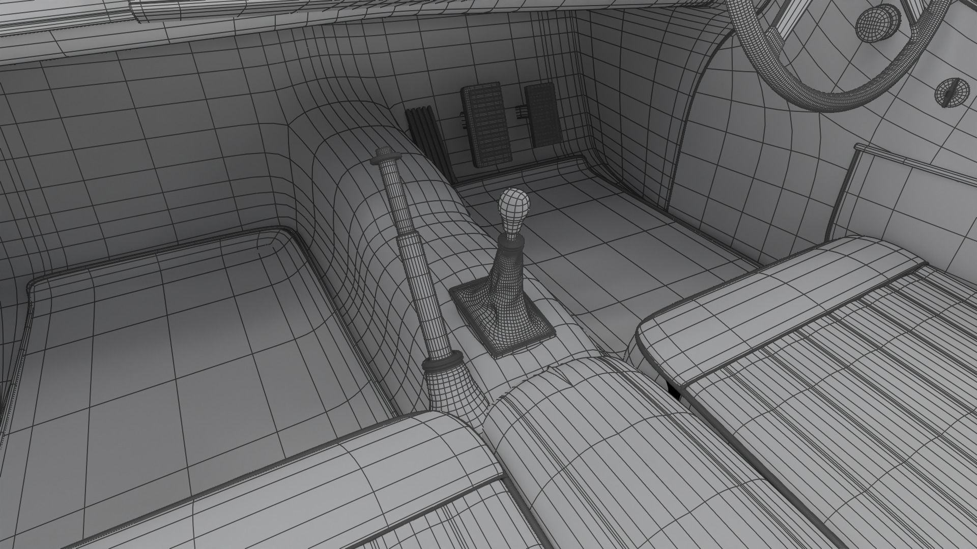 Jaguar XK140 1954 3d model 3D model_51