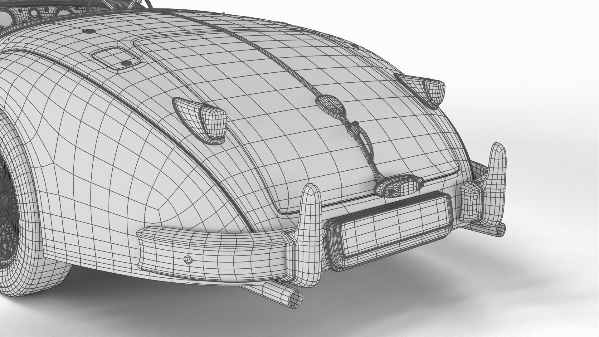 Jaguar XK140 1954 3d model 3D model_33