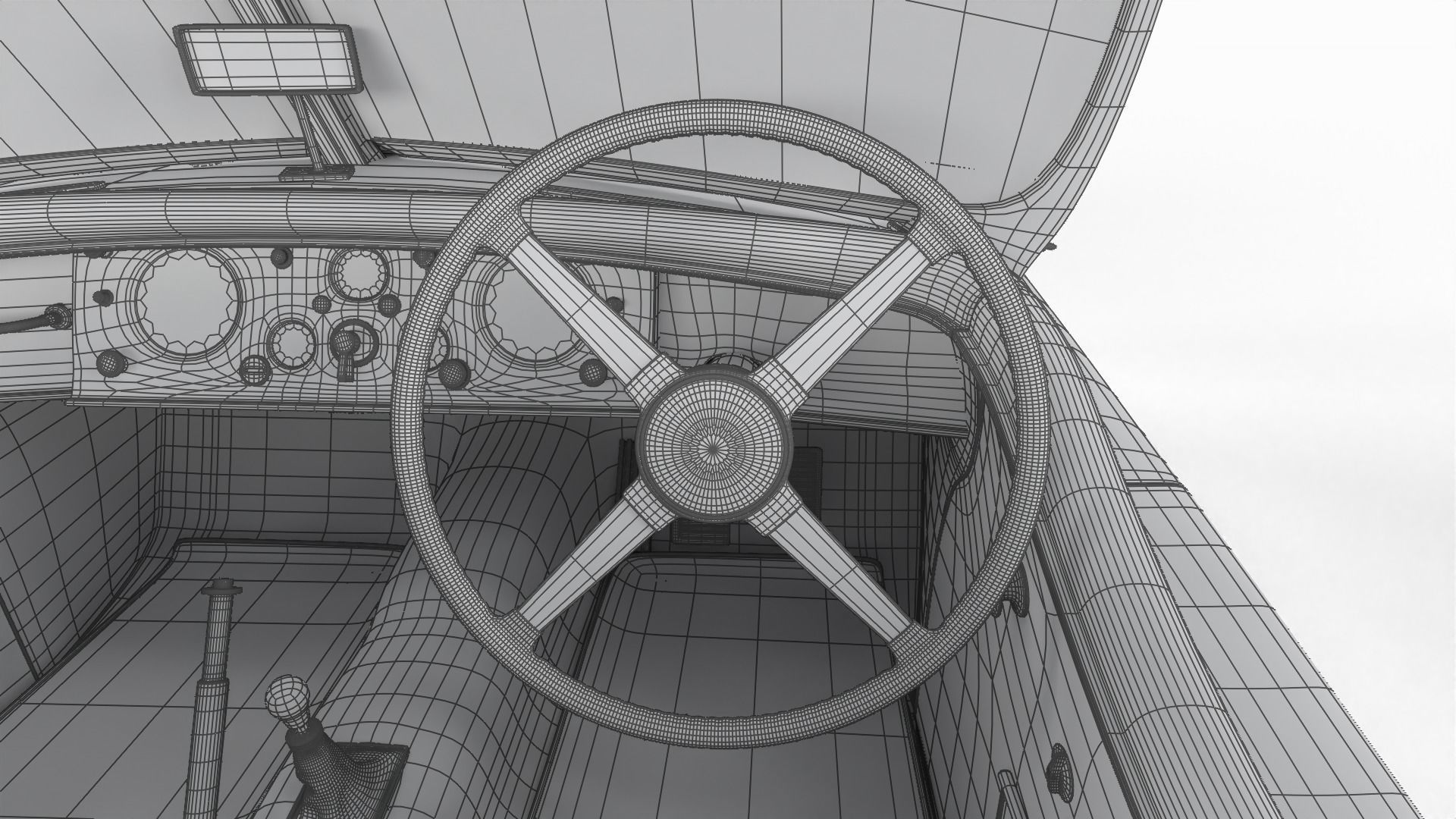 Jaguar XK140 1954 3d model 3D model_49