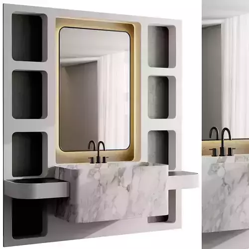Bathroom furniture by Fauset Omnires Y set 98