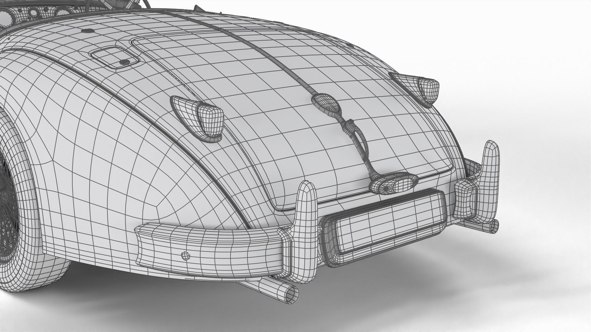 Jaguar XK140 1954 HQ interior 3D model_33