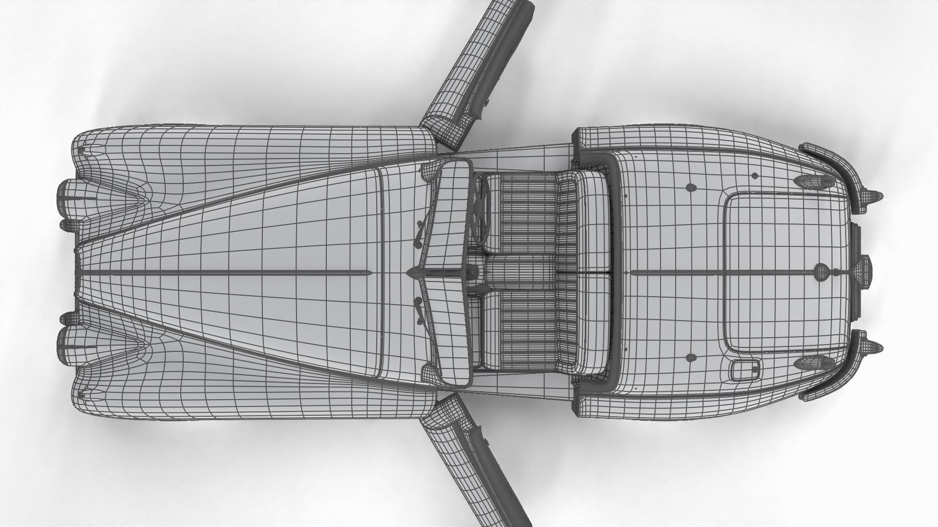 Jaguar XK140 1954 HQ interior 3D model_43