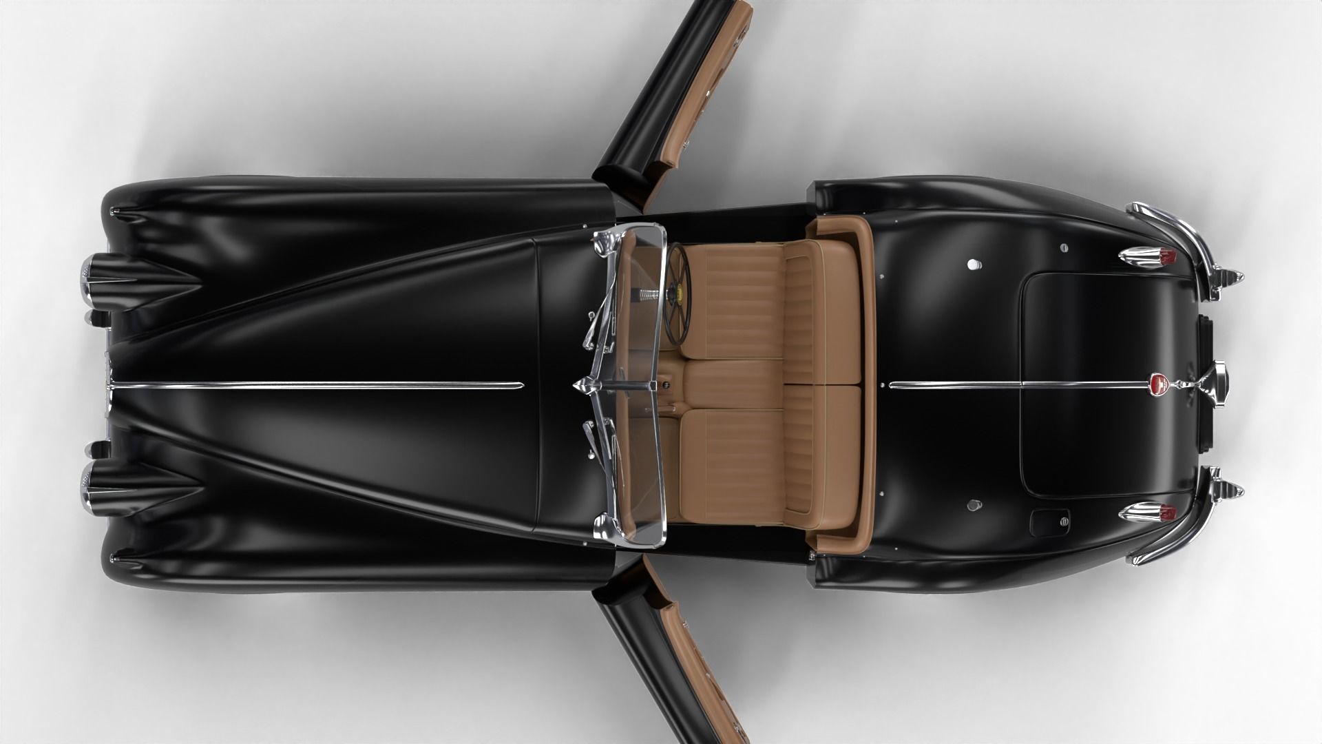 Jaguar XK140 1954 HQ interior 3D model_18