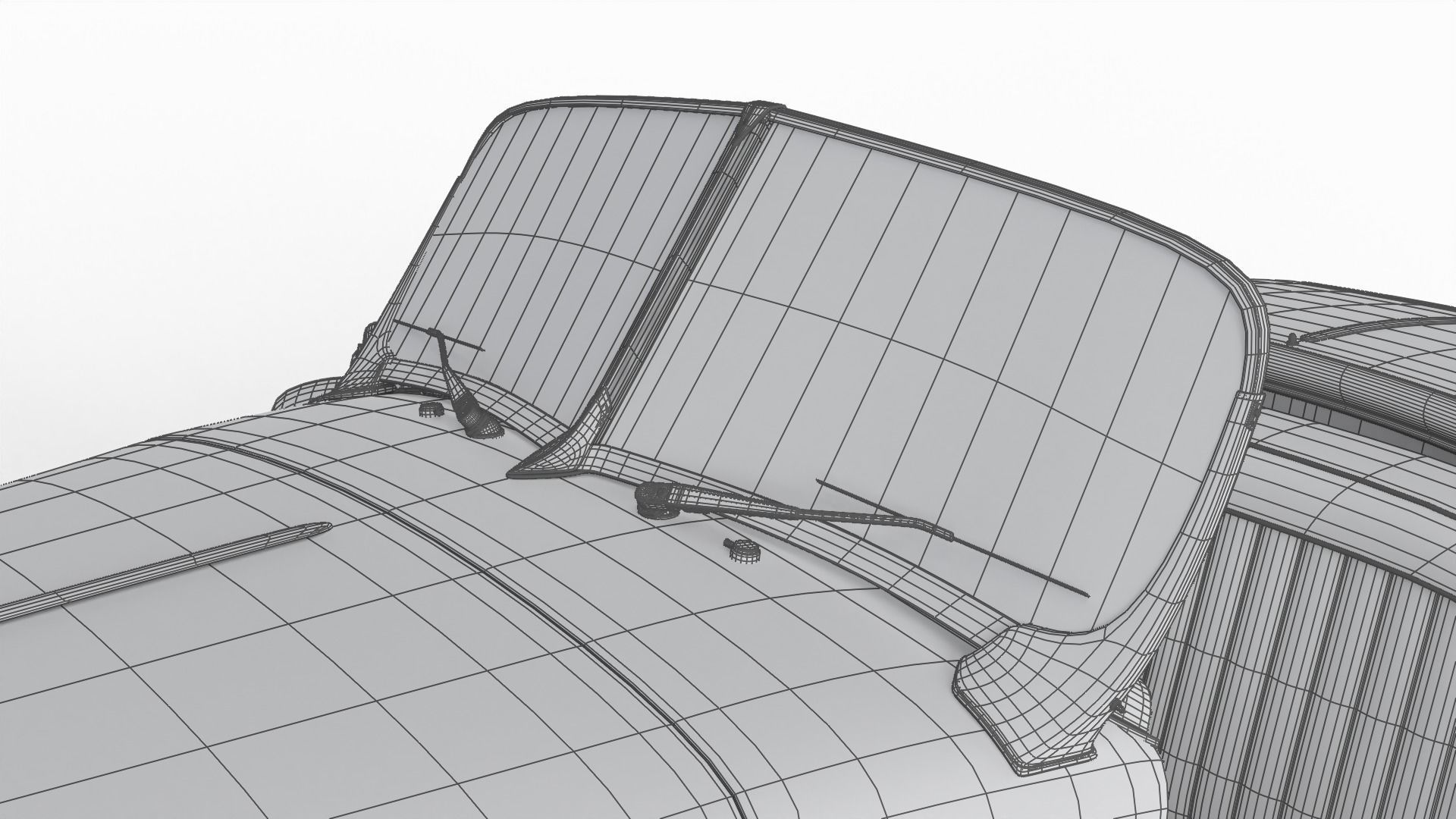 Jaguar XK140 1954 HQ interior 3D model_42