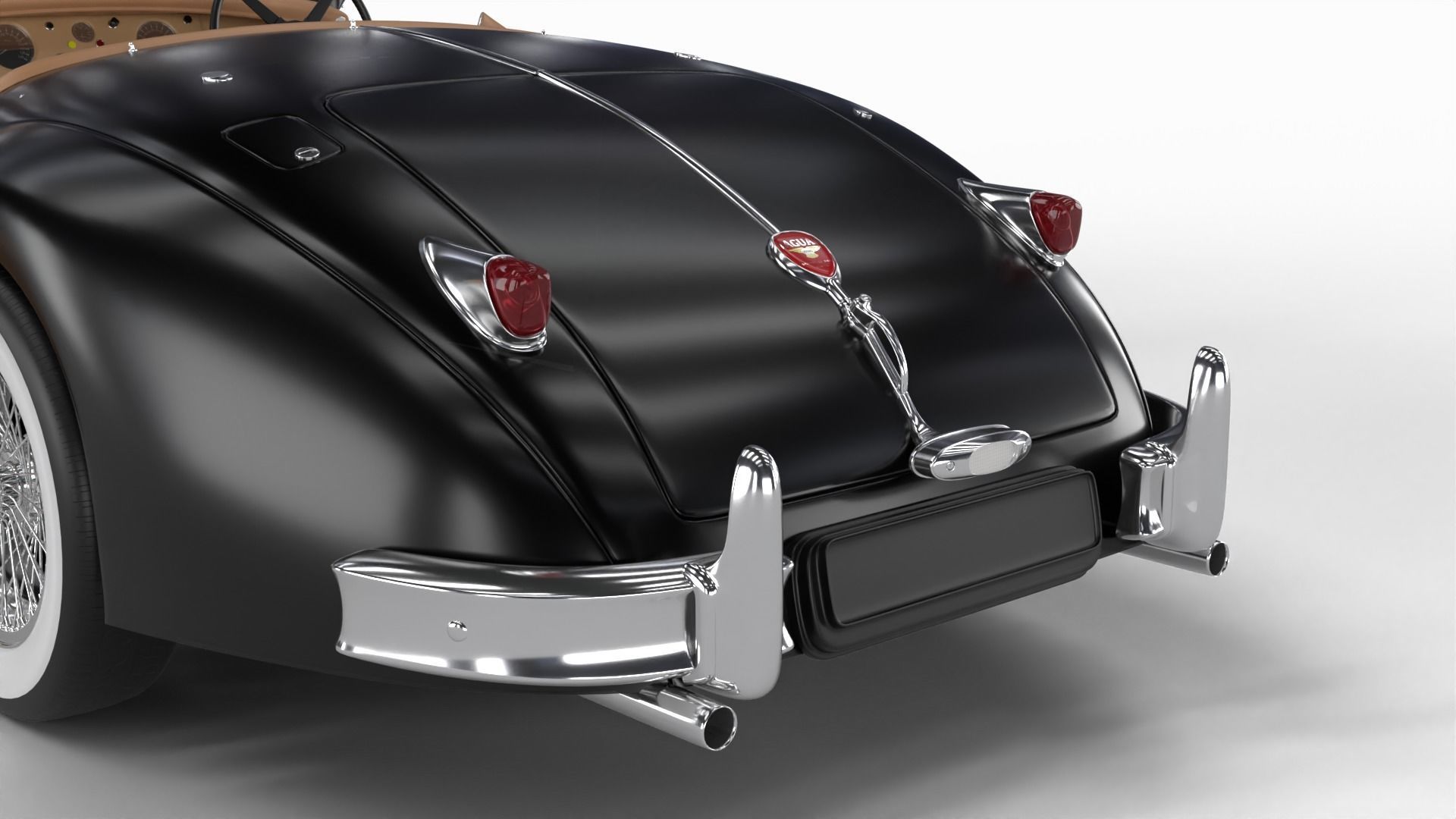 Jaguar XK140 1954 HQ interior 3D model_8
