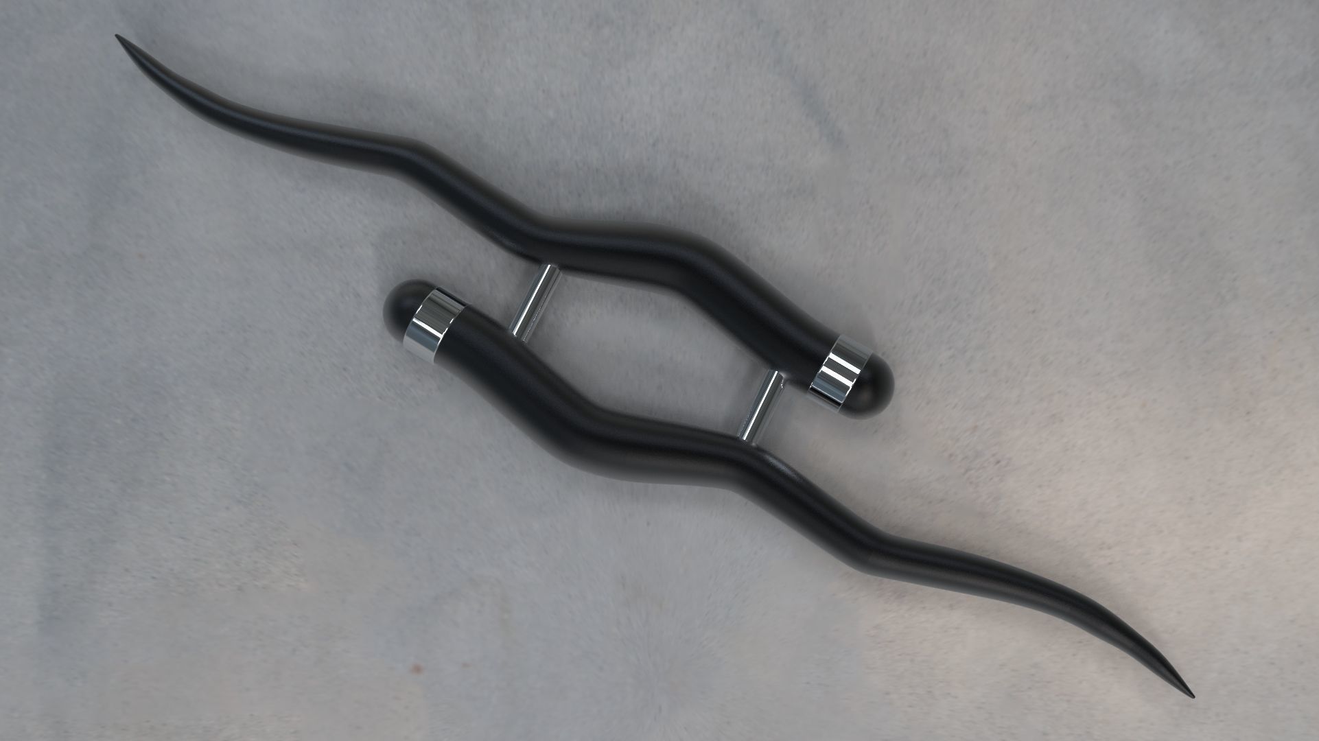 Maduvu Maan Kombu  Indian Martial Art Weapon 3D print model_2