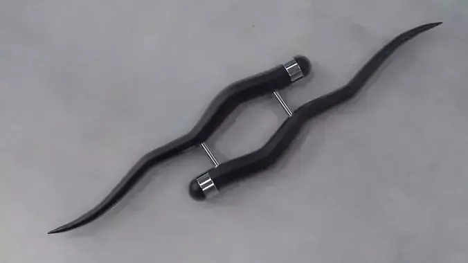 Maduvu Maan Kombu  Indian Martial Art Weapon 3D print model