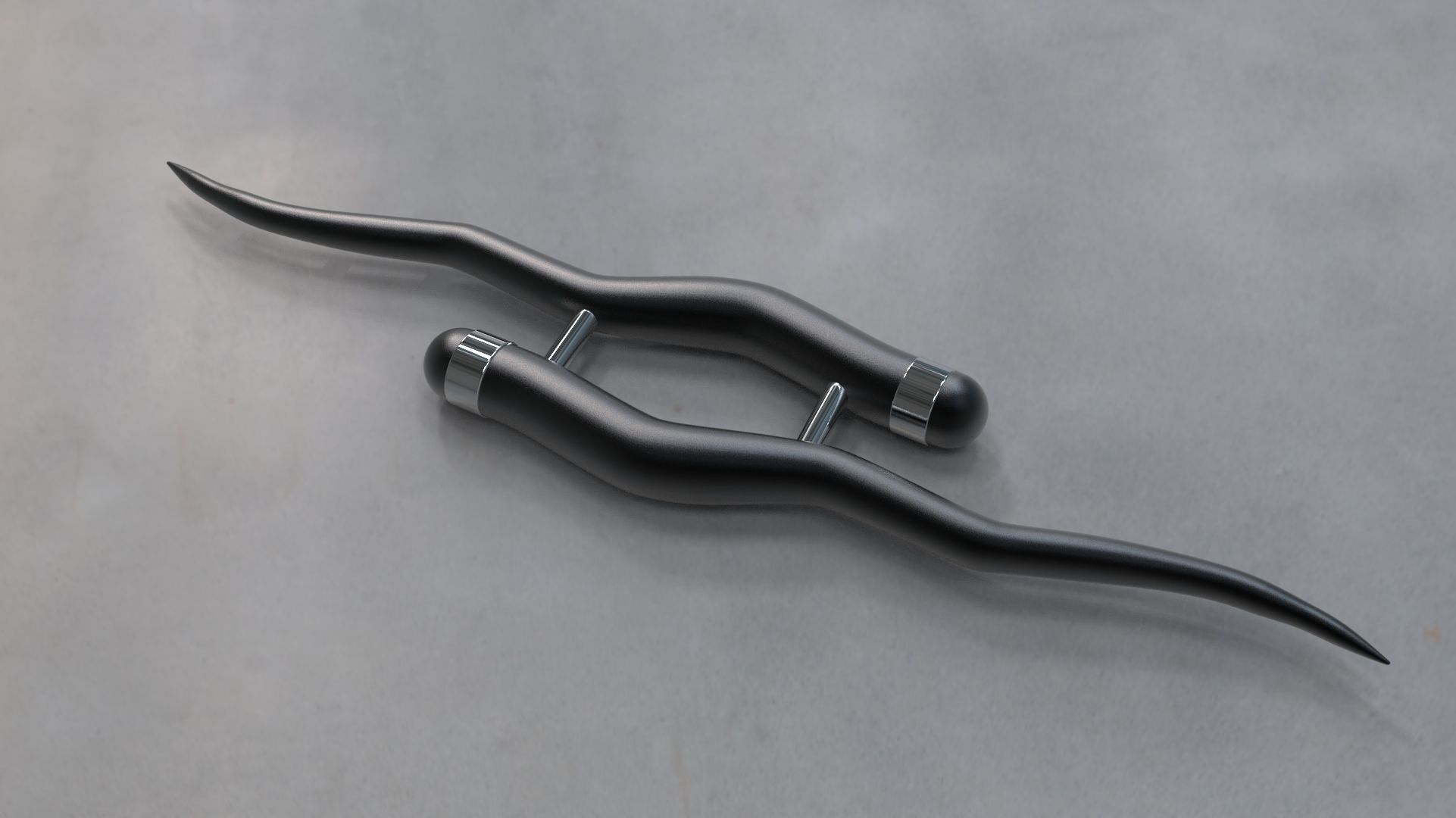 Maduvu Maan Kombu  Indian Martial Art Weapon 3D print model_1