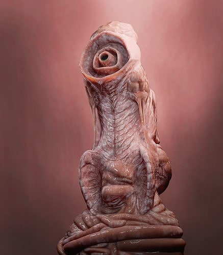 Sylphwyrm statue Low-poly 3D model