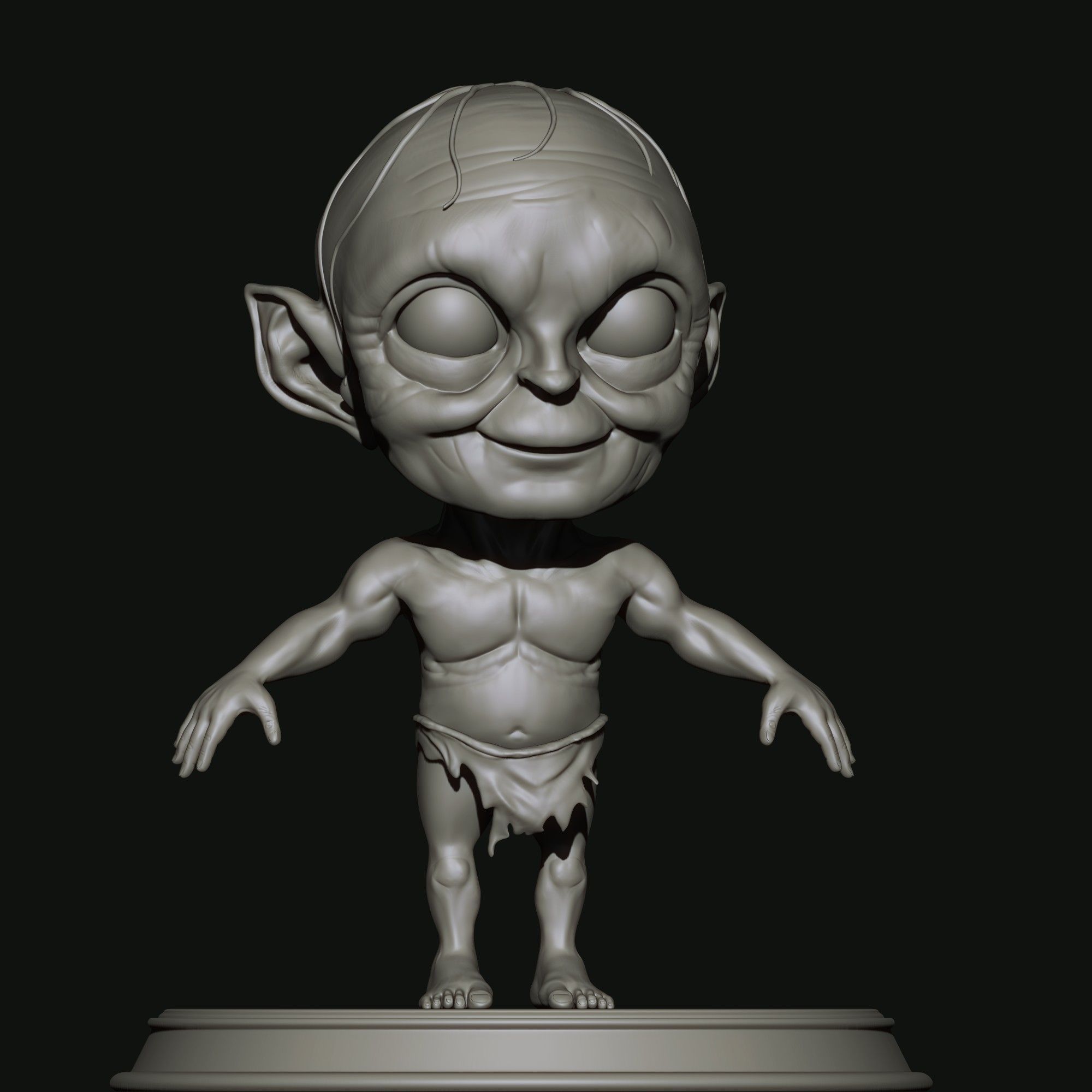 GOLLUM CUTE 3D print model_3