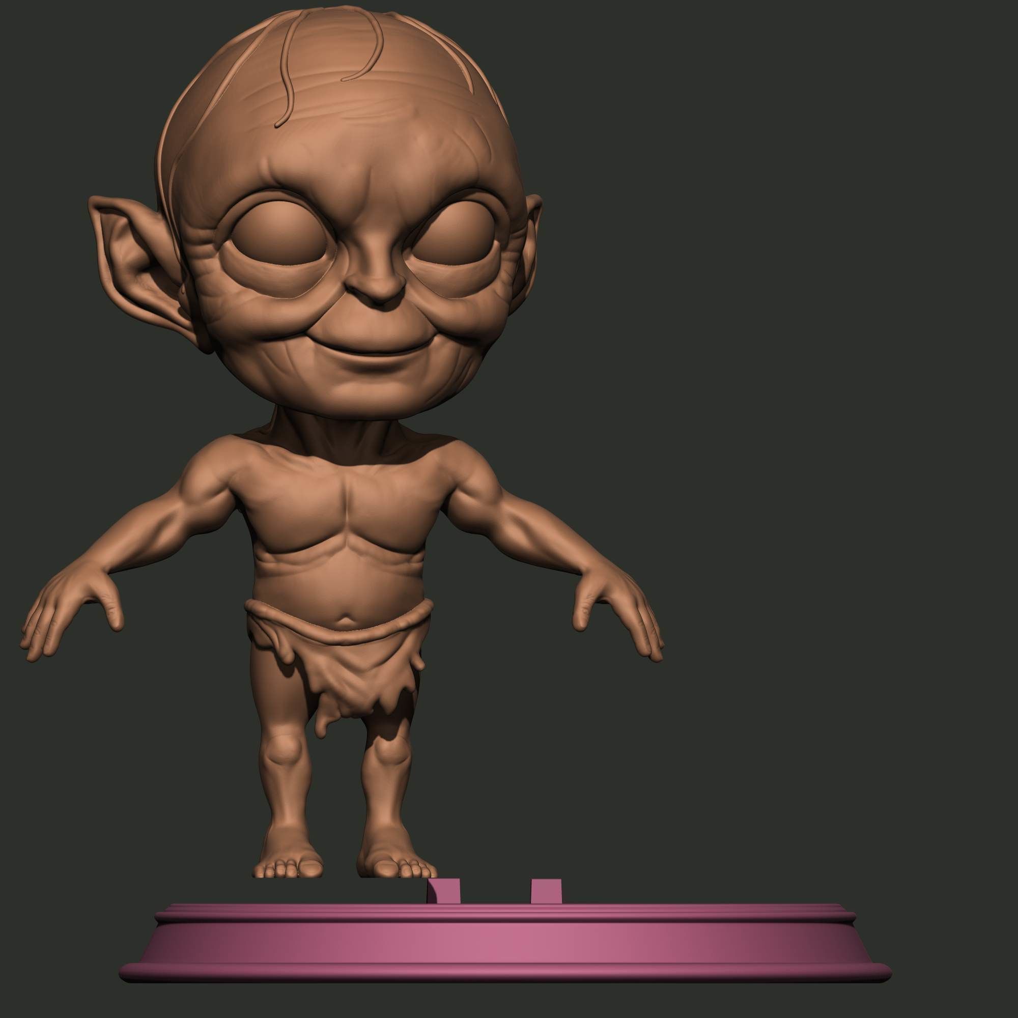 GOLLUM CUTE 3D print model_2