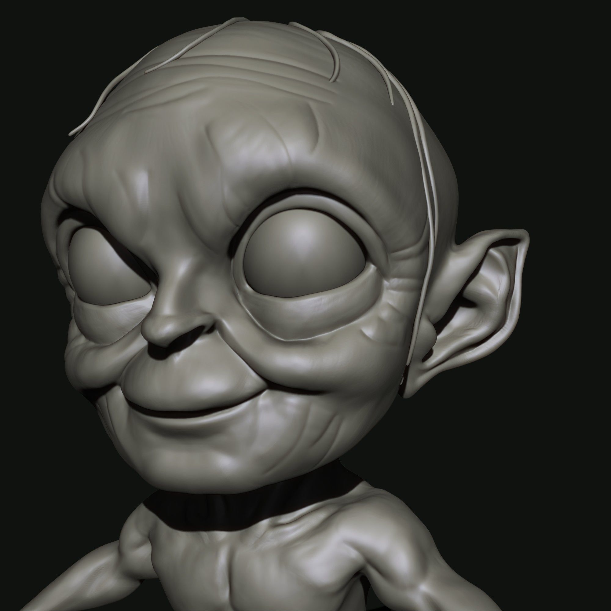 GOLLUM CUTE 3D print model_6