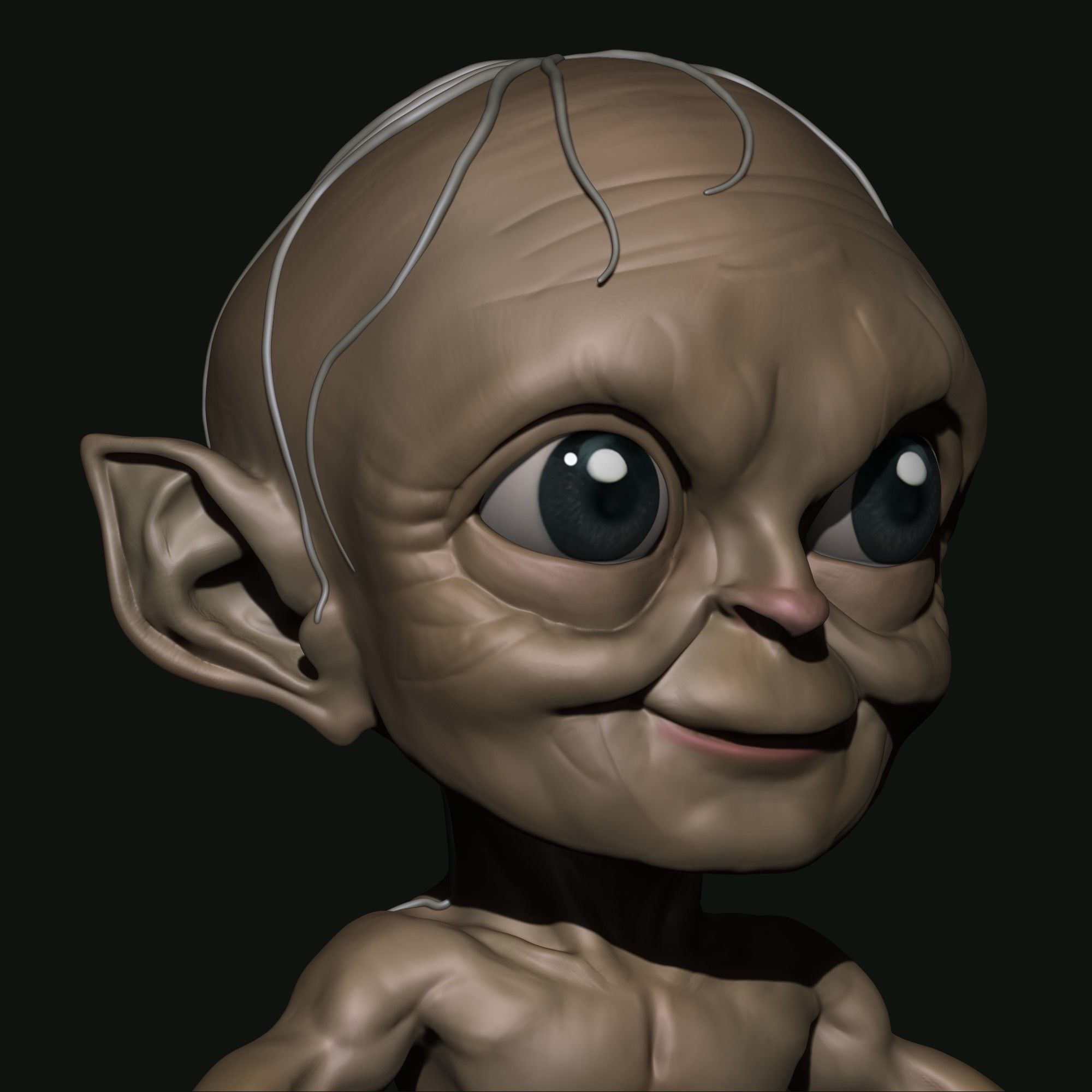 GOLLUM CUTE 3D print model_7