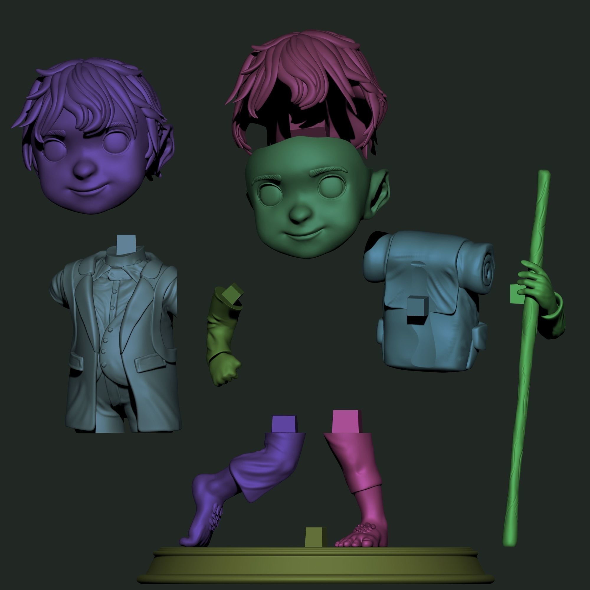 BILBO BAGGINS CUTE 3D print model_2