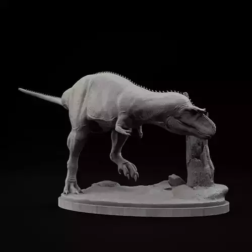 Gorgosaurus exploring 1-35 scale pre-supported