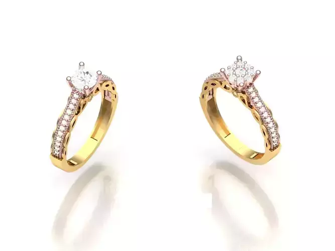 Womens solitaire ring