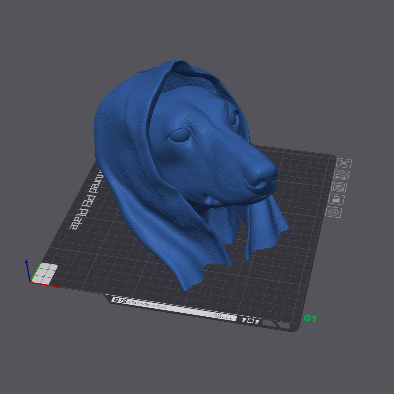 Dachshund with Cape 3D print model_8