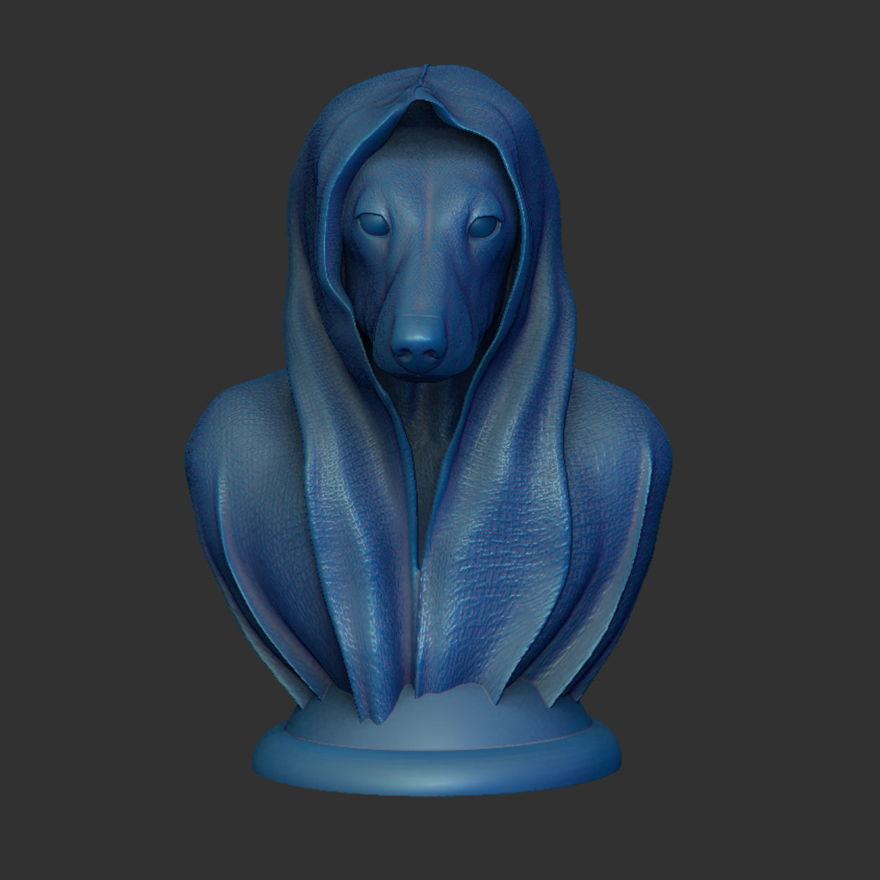 Dachshund with Cape 3D print model_4