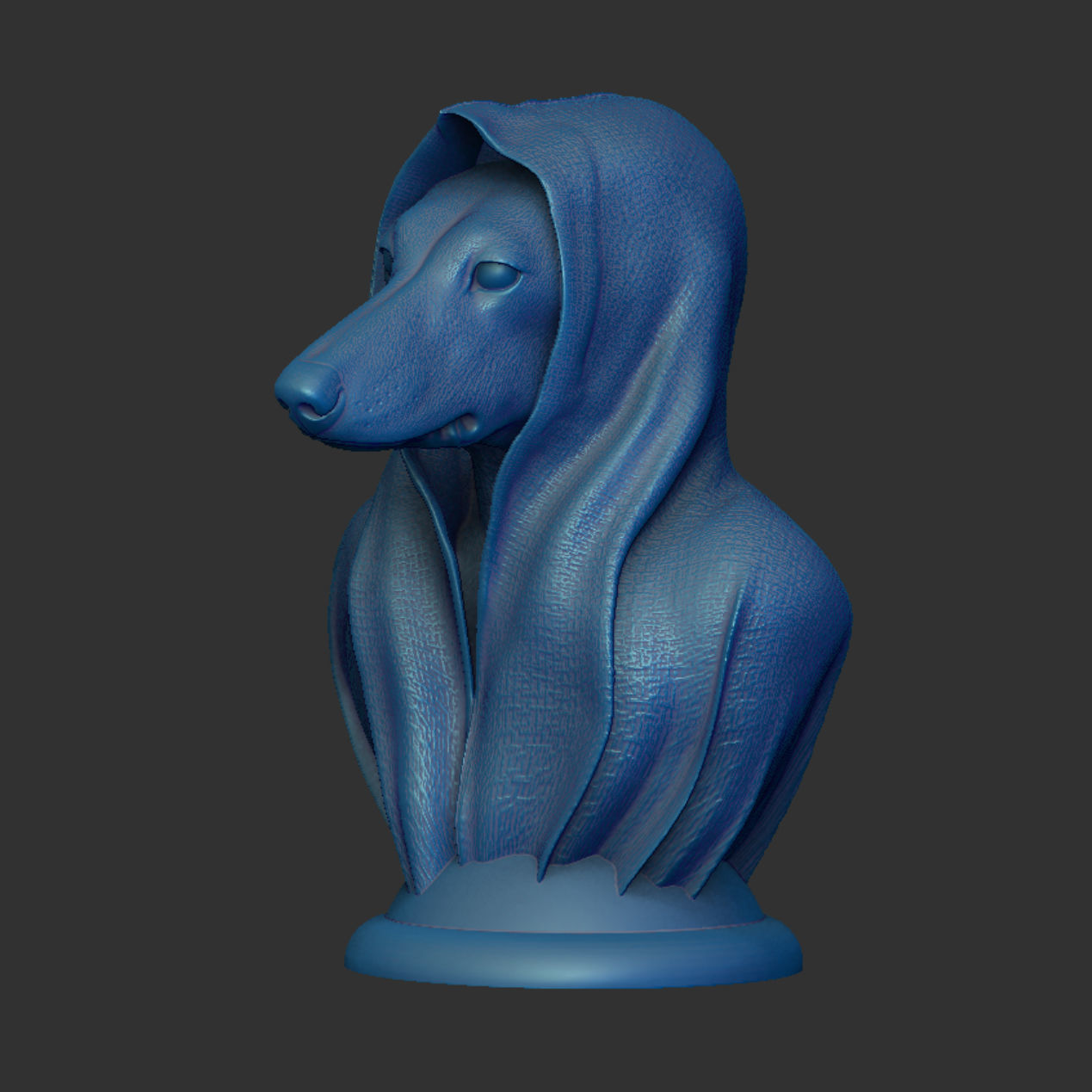 Dachshund with Cape 3D print model_5