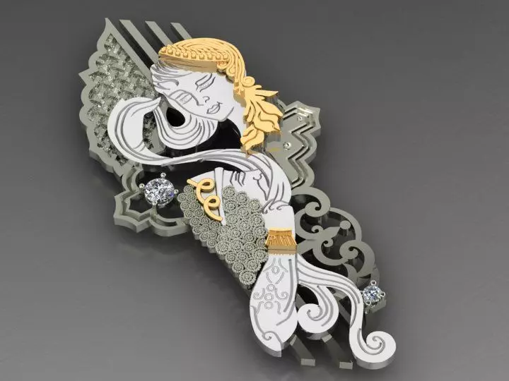 Rapunzel necklace 3D print model
