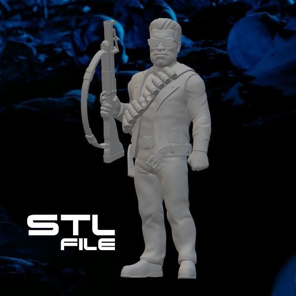 Terminator Cartoon Uncle Bob 3D print model_1