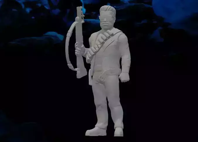 Terminator Cartoon Uncle Bob 3D print model