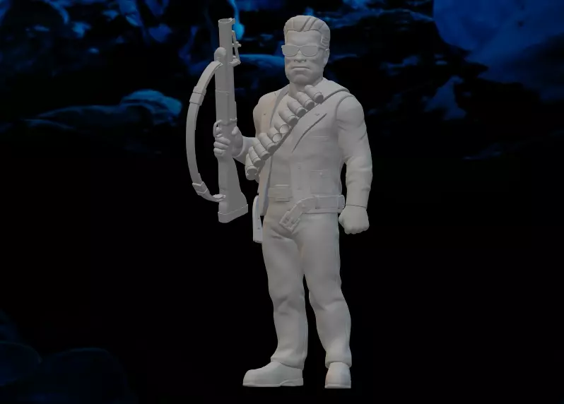 Terminator Cartoon Uncle Bob 3D print model_0