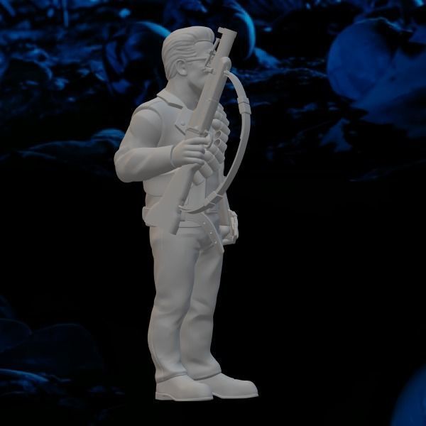 Terminator Cartoon Uncle Bob 3D print model_5