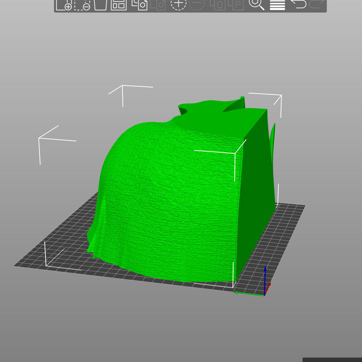 Cape-Skull Bust 3D print model_5