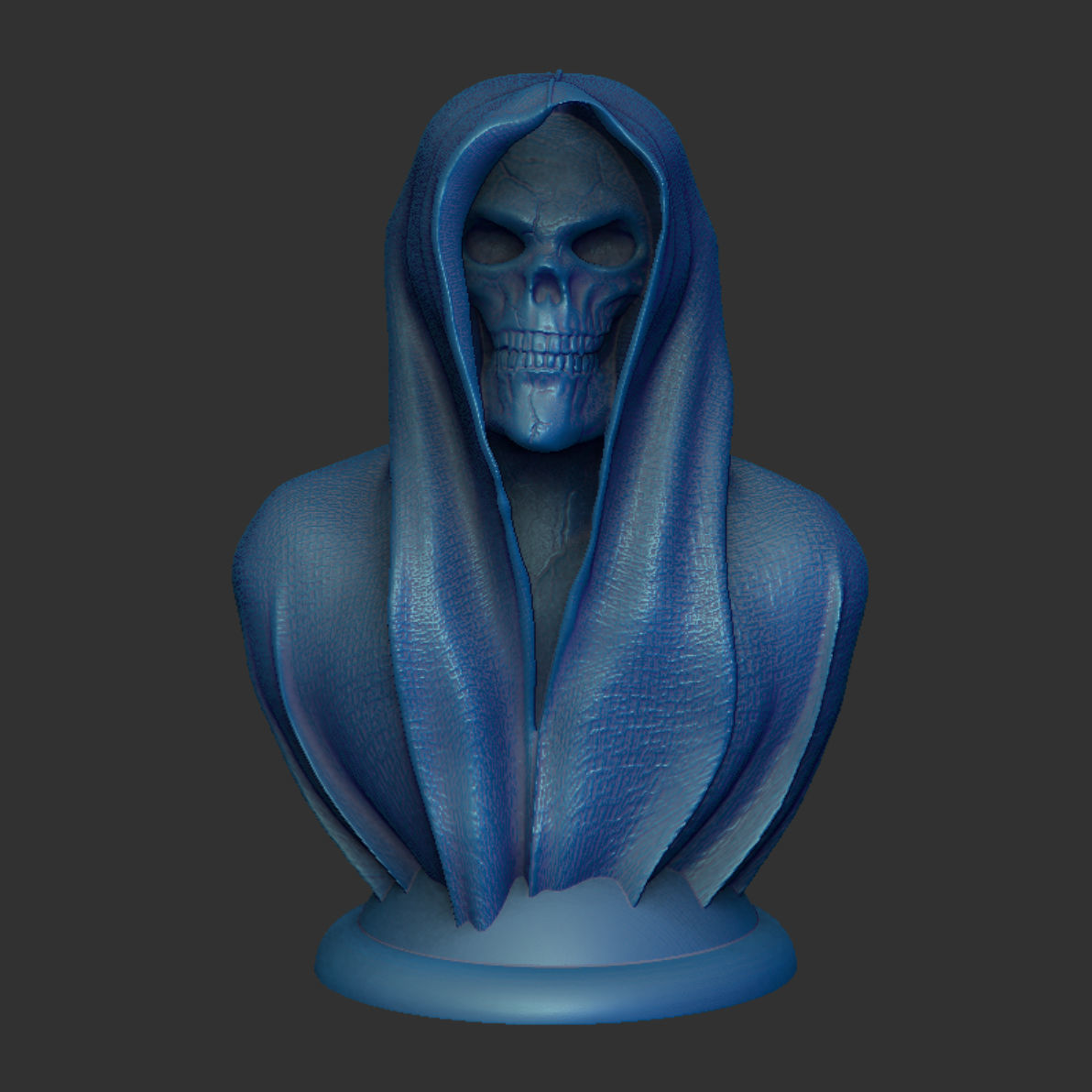 Cape-Skull Bust II in 2 Variants 3D print model_2
