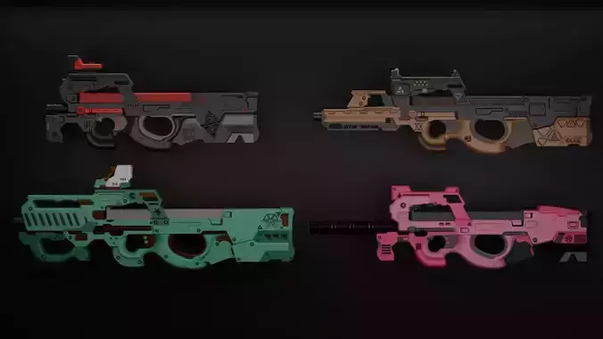 P90 gun collection