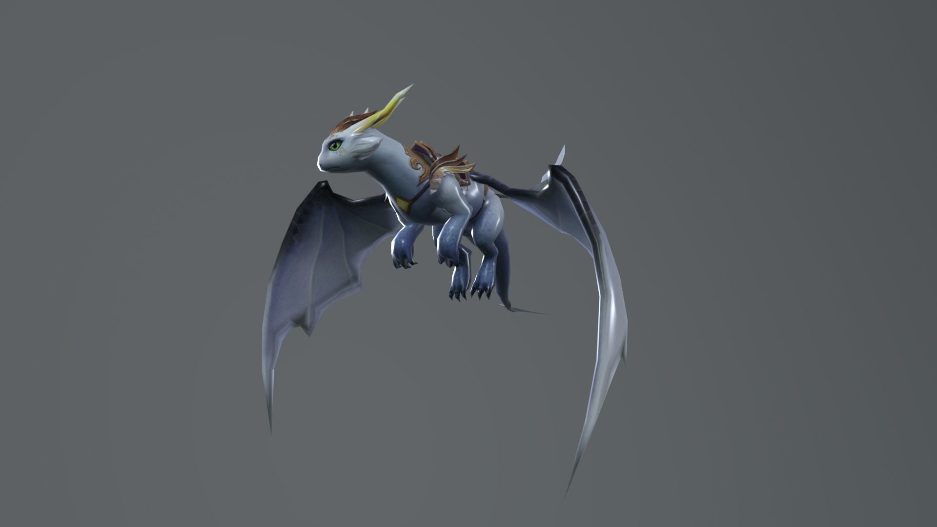 Baby Dragon Train Low-poly 3D model_5