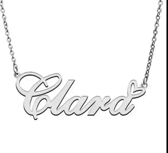 Clara name necklace 3D print model