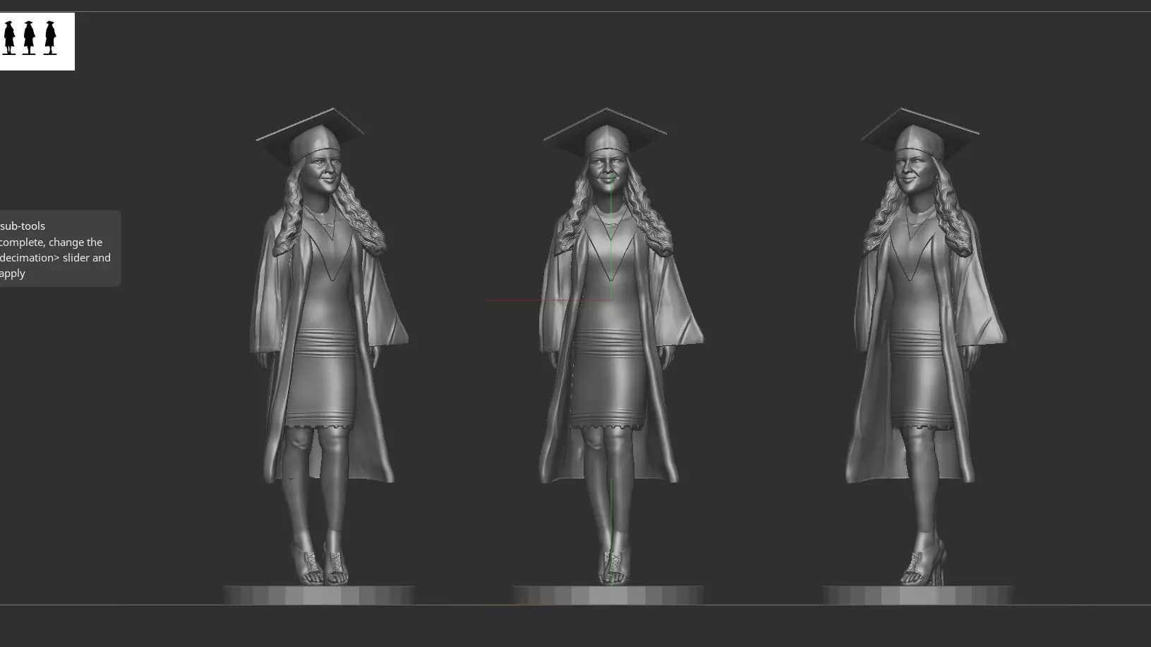 advocate girl 3D print model