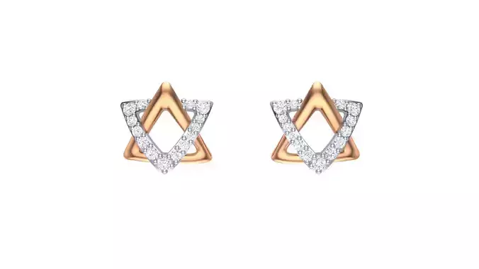Women Diamond Earrings stl obj gltf glb 3mf renders details