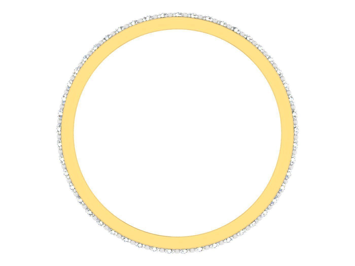 Diamond band ring 3dm stl obj gltf glb 3mf renders details 3D print model_4