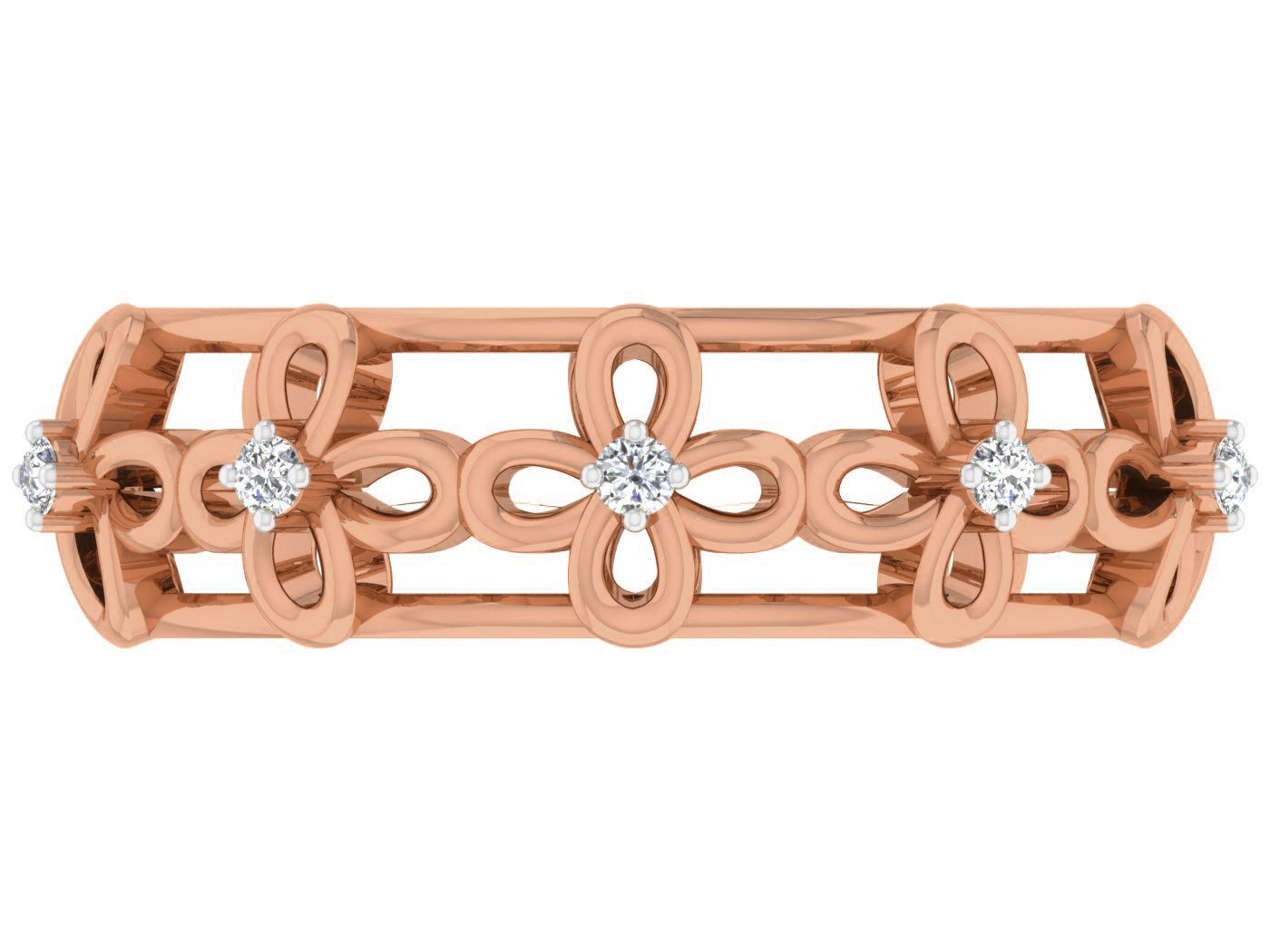 Diamond band ring 3dm stl obj gltf glb 3mf renders details 3D print model_11